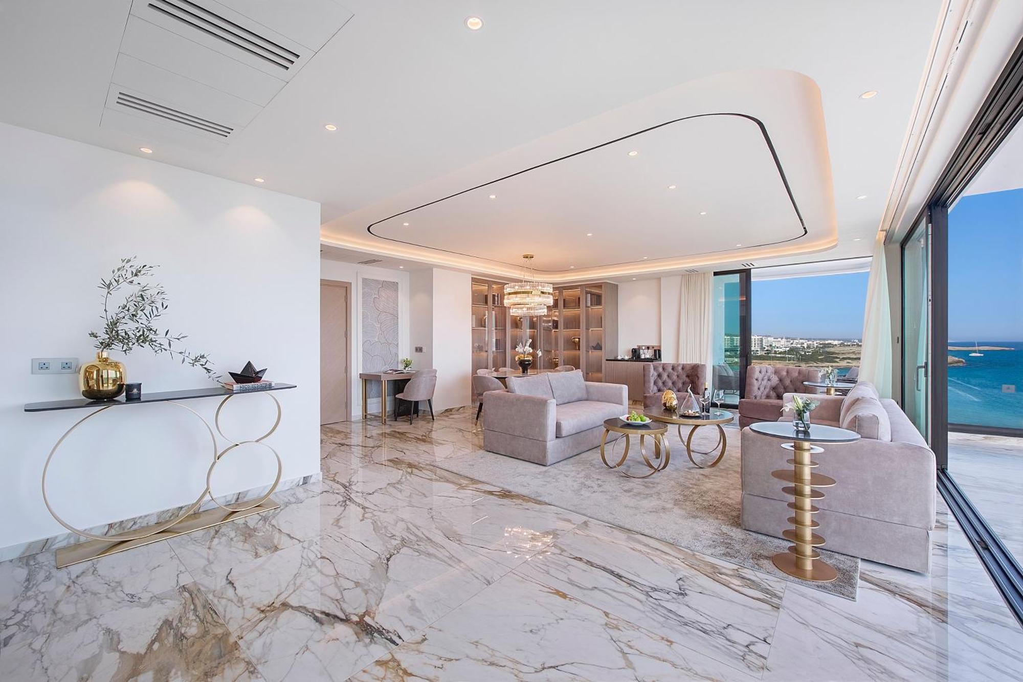 Adams Beach Hotel & Spa (Adults Only) Ayia Napa Luaran gambar The interior of a penthouse at The Ritz-Carlton, DIFC
